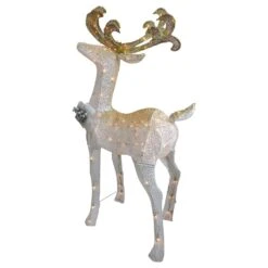 Northlight Lighted Standing Buck Outdoor Christmas Decoration - 48" - Warm White Lights 14 Northlight Lighted Standing Buck Outdoor Christmas Decoration - 48" - Warm White Lights -Northlight 4612110888017478880