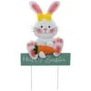 Northlight Bunny With Carrot Happy Easter Outdoor Garden Stake - 18.75" White 1 Northlight Bunny With Carrot Happy Easter Outdoor Garden Stake - 18.75" White -Northlight 4612122017391962128