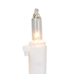 Northlight Mini Incandescent Christmas Lights - Red And Clear - 10' White Wire - 50ct -Northlight 4612130905019033616