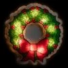 Northlight Lighted Wreath Window Silhouette Christmas Decoration - 11" - Clear Lights Green 1 Northlight Lighted Wreath Window Silhouette Christmas Decoration - 11" - Clear Lights Green -Northlight 4612137552159896528
