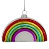 Northlight 4" Shiny Arched Rainbow Hanging Glass Christmas Ornament Multi -Northlight 4612137825968146656