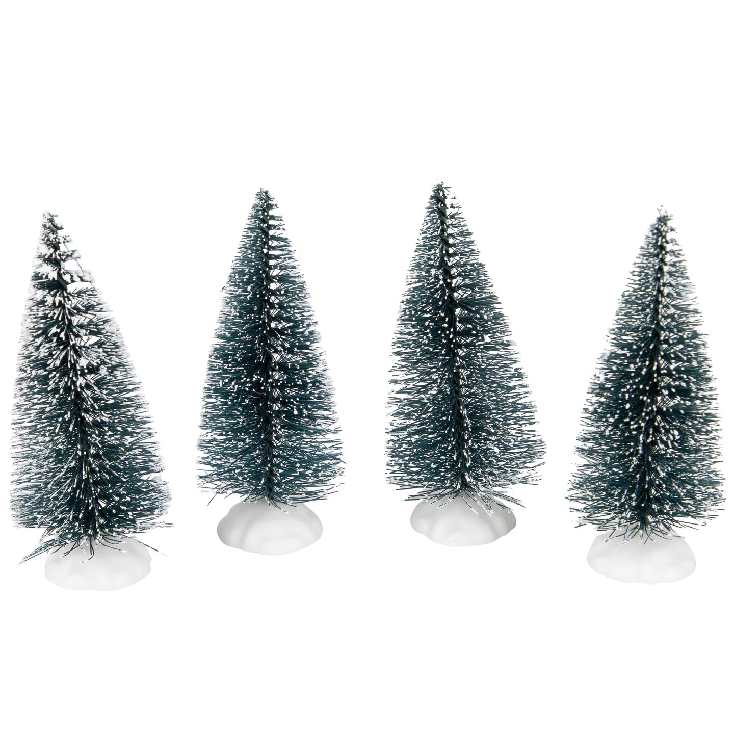 Northlight Frosted Mini Bottle Brush Pine Christmas Village Trees - 3" - Set Of 4 Green 9 Northlight Frosted Mini Bottle Brush Pine Christmas Village Trees - 3" - Set Of 4 Green - Image 7