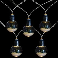 Northlight LED Christmas Trees In Bulbs Light Set - Warm White Lights- 4.25' Clear Wire - 10ct -Northlight 4612156602753442960