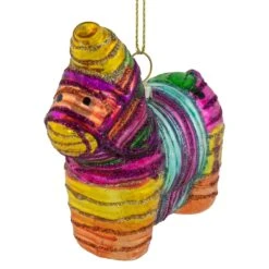 Northlight Piñata Donkey Bohemian Style Glass Christmas Ornament - 3.5" Multi 14 Northlight Piñata Donkey Bohemian Style Glass Christmas Ornament - 3.5" Multi -Northlight 4612158561479181536