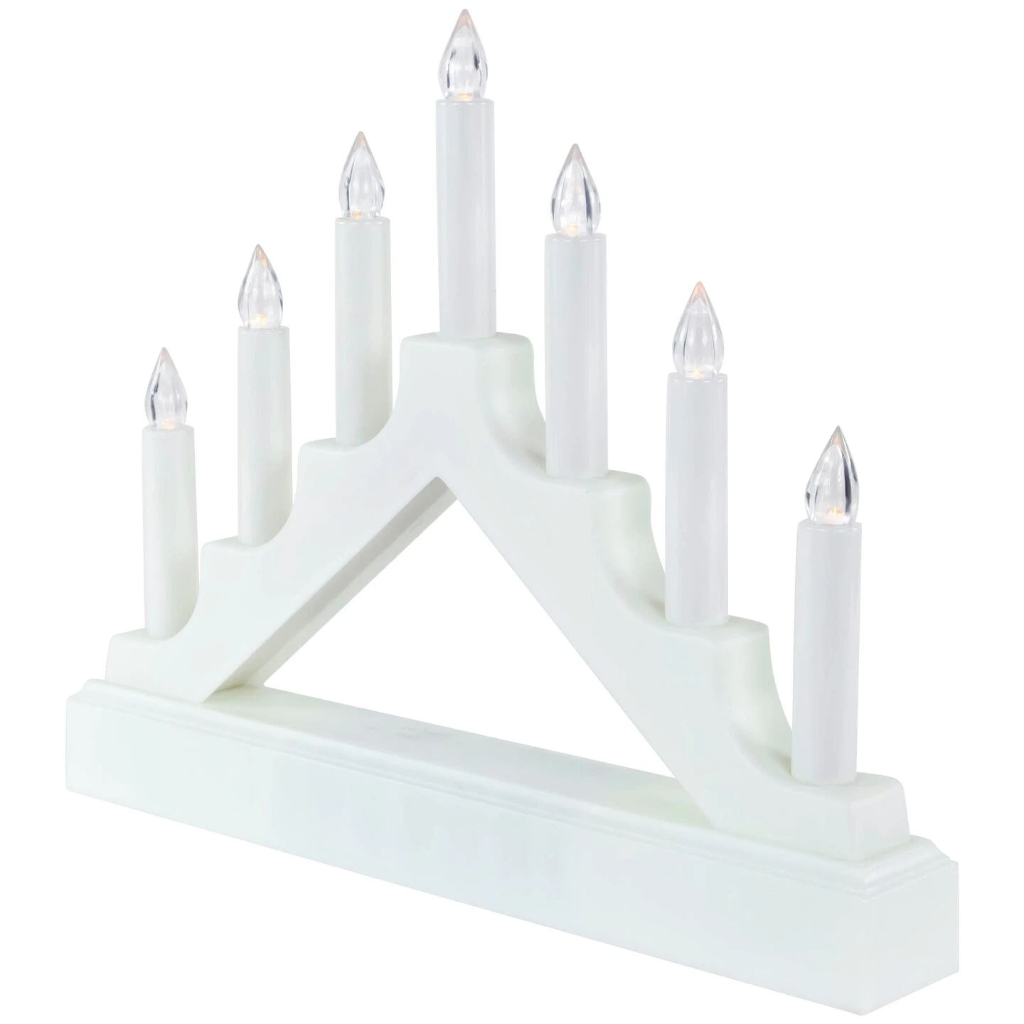 Northlight LED Lighted Christmas Candelabra Bridge - White Base - 13" 8 Northlight LED Lighted Christmas Candelabra Bridge - White Base - 13" - Image 6