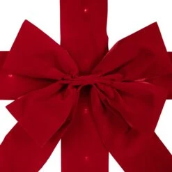 Northlight 14' Pre-Lit Battery Operated Red Velvet Christmas Door Bow 15 Northlight 14' Pre-Lit Battery Operated Red Velvet Christmas Door Bow -Northlight 4612158561982498016