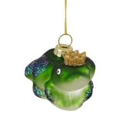 Northlight Prince Frog In A Crown Glass Christmas Ornament - 3" - Green And Blue 12 Northlight Prince Frog In A Crown Glass Christmas Ornament - 3" - Green And Blue -Northlight 4612158562624226528