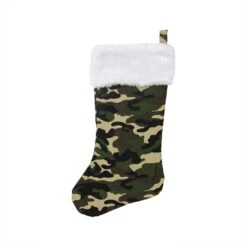 Northlight Camouflage Christmas Stocking With Cuff - 19" - Green And White 10 Northlight Camouflage Christmas Stocking With Cuff - 19" - Green And White -Northlight 4612158562665120992