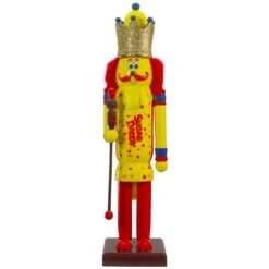 Northlight 14" Tootsie Roll Sugar Daddy Wooden Christmas Nutcracker Figure Yellow