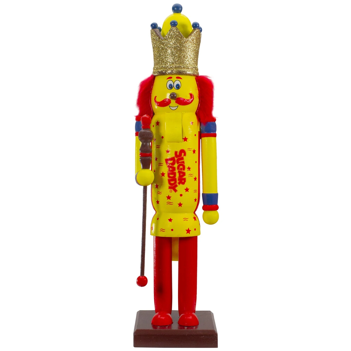 Northlight 14" Tootsie Roll Sugar Daddy Wooden Christmas Nutcracker Figure Yellow 3 Northlight 14" Tootsie Roll Sugar Daddy Wooden Christmas Nutcracker Figure Yellow