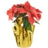 Northlight Artificial Christmas Poinsettia With Wrapped Base - 14.5" - Pink -Northlight 4612164574022917472