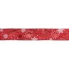 Northlight Metallic Red And White Snowflakes Wired Christmas Craft Ribbon 2.5" X 16 Yards 2 Northlight Metallic Red And White Snowflakes Wired Christmas Craft Ribbon 2.5" X 16 Yards -Northlight 4612186828459336352