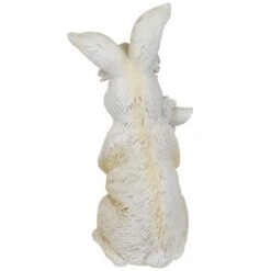 Northlight Mother And Baby Bunny Outdoor Garden Easter Statue - 9.25" White -Northlight 4612188806374724624