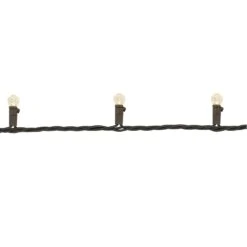 Northlight LED G12 Berry Christmas Lights - Warm White - 16' Brown Wire - 50ct -Northlight 4612192042083236880