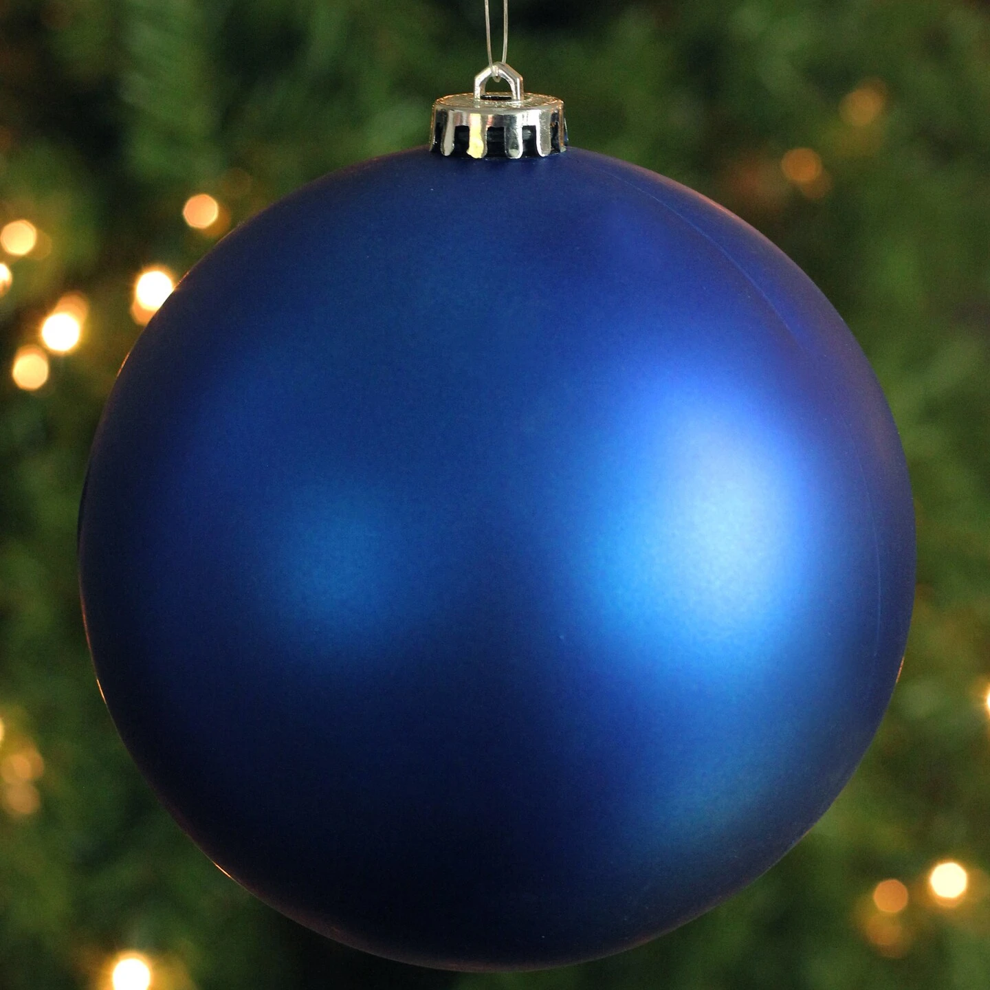 Northlight Shatterproof Commercial Matte Christmas Ball Ornament - 12" (300mm) - Lavish Blue 6 Northlight Shatterproof Commercial Matte Christmas Ball Ornament - 12" (300mm) - Lavish Blue - Image 4