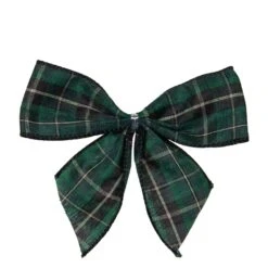 Northlight 2-Loop Christmas Bow Decorations - 5.5" - Green And Black - Pack Of 6 11 Northlight 2-Loop Christmas Bow Decorations - 5.5" - Green And Black - Pack Of 6 -Northlight 4612200956086338784