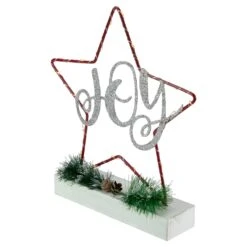 Northlight LED Lighted Star Silhouette Christmas "Joy" Sign - 11" Red 12 Northlight LED Lighted Star Silhouette Christmas "Joy" Sign - 11" Red -Northlight 4612200956669543648
