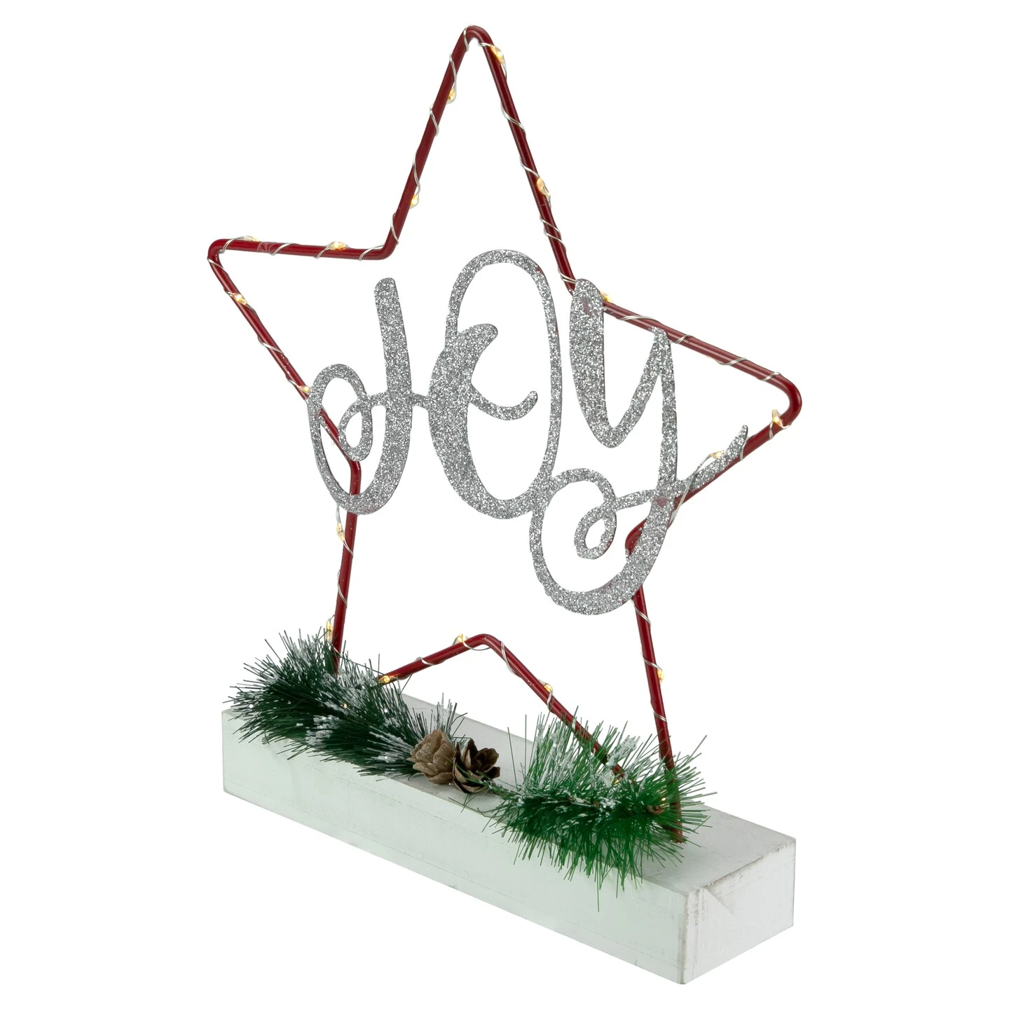 Northlight LED Lighted Star Silhouette Christmas "Joy" Sign - 11" Red 7 Northlight LED Lighted Star Silhouette Christmas "Joy" Sign - 11" Red - Image 5