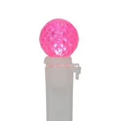 Northlight LED G12 Berry Christmas Lights - Pink - 16' White Wire - 50ct -Northlight 4612205574824737808