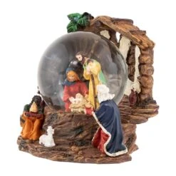 Northlight Holy Family Christmas Nativity Musical Water Globe - 6.75" Brown -Northlight 4612210292623820000