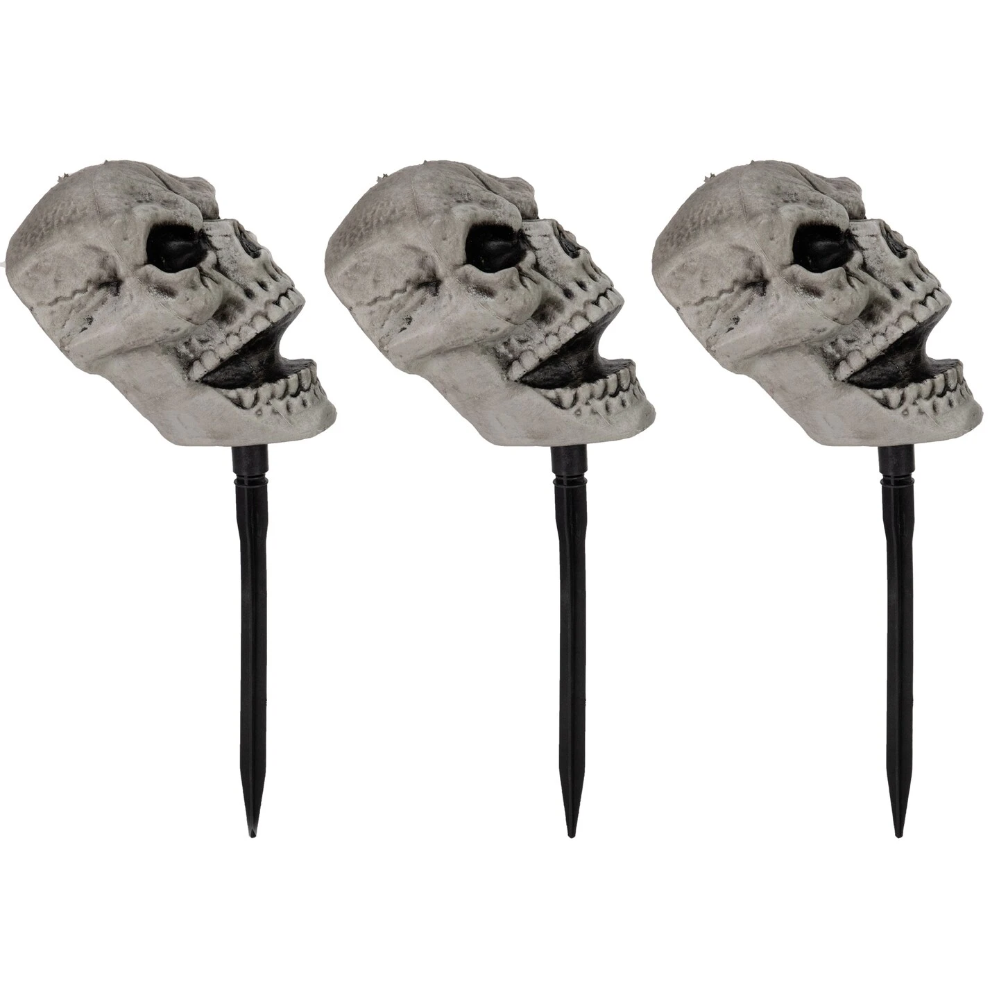 Northlight Set Of 3 Skull Stakes Outdoor Yard Halloween Decorations Gray 7 Northlight Set Of 3 Skull Stakes Outdoor Yard Halloween Decorations Gray - Image 5