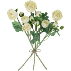 Northlight Real Touch™ Cream Ranunculus Artificial Floral Sprays, Set Of 6 - 21" White 14 Northlight Real Touch™ Cream Ranunculus Artificial Floral Sprays, Set Of 6 - 21" White -Northlight 4612210294024717536