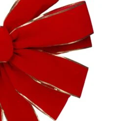 Northlight 24" X 42" Large Red 11-Loop Velveteen Christmas Bow With Gold Trim 10 Northlight 24" X 42" Large Red 11-Loop Velveteen Christmas Bow With Gold Trim -Northlight 4612210294303638752