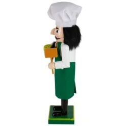 Northlight 14" Green And White Wooden Christmas Nutcracker Pizza Maker 12 Northlight 14" Green And White Wooden Christmas Nutcracker Pizza Maker -Northlight 4612229838613333216