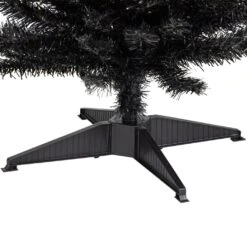 Northlight 6' Charcoal Brown Iridescent Slim Artificial Tinsel Halloween Tree, Unlit 16 Northlight 6' Charcoal Brown Iridescent Slim Artificial Tinsel Halloween Tree, Unlit -Northlight 4612229839040955616