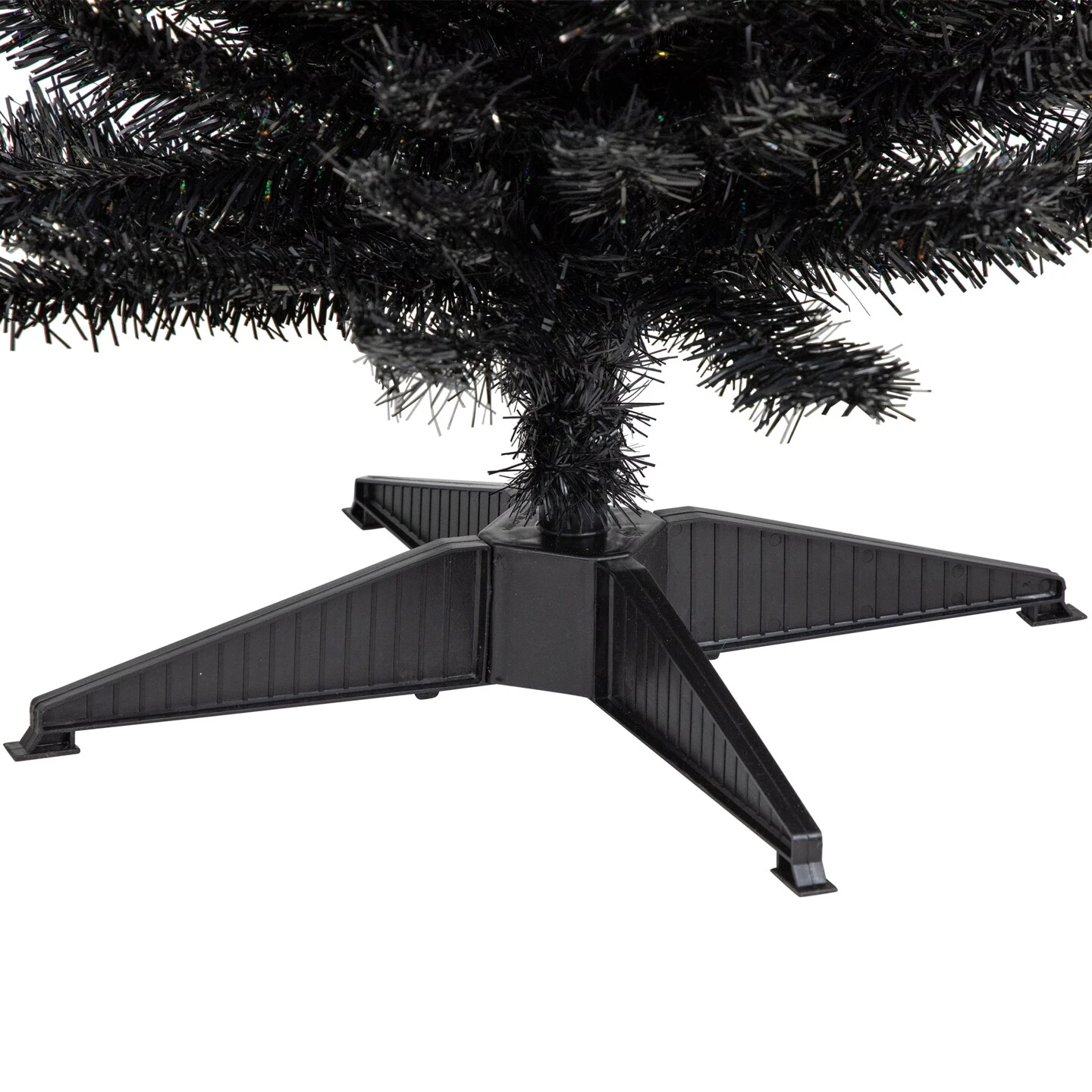 Northlight 6' Charcoal Brown Iridescent Slim Artificial Tinsel Halloween Tree, Unlit 9 Northlight 6' Charcoal Brown Iridescent Slim Artificial Tinsel Halloween Tree, Unlit - Image 7