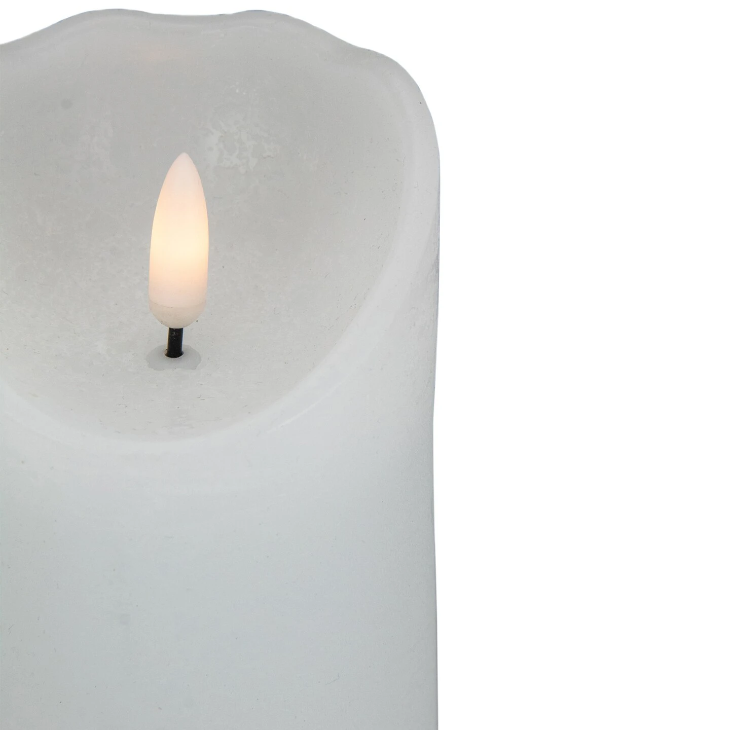 Northlight LED Flameless Pillar Christmas Candle - 6" - White 7 Northlight LED Flameless Pillar Christmas Candle - 6" - White - Image 5