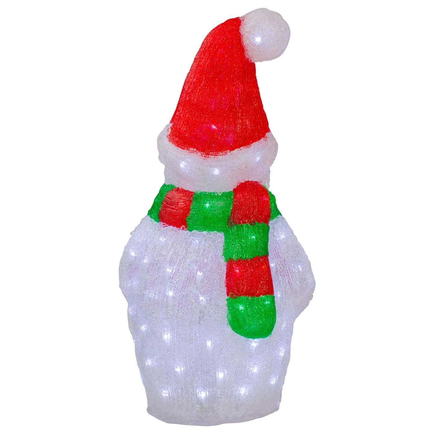 Northlight Lighted Commercial Grade Acrylic Christmas Snowman Display Decoration - 25" White 8 Northlight Lighted Commercial Grade Acrylic Christmas Snowman Display Decoration - 25" White - Image 6