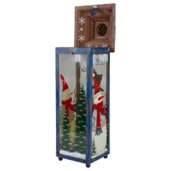 Northlight Red, White And Green "Snow" Christmas Lantern 15" -Northlight 4612229840506864864