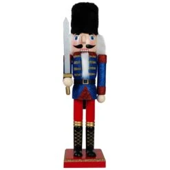 Northlight Christmas Nutcracker Soldier With Faux Fur Hat And Sword - 14" Red And Blue 15 Northlight Christmas Nutcracker Soldier With Faux Fur Hat And Sword - 14" Red And Blue -Northlight 4612233097973857456 2