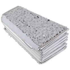 Northlight 26" Silver Sequins Hexagonal Christmas Tree Collar 14 Northlight 26" Silver Sequins Hexagonal Christmas Tree Collar -Northlight 4612235386432074464