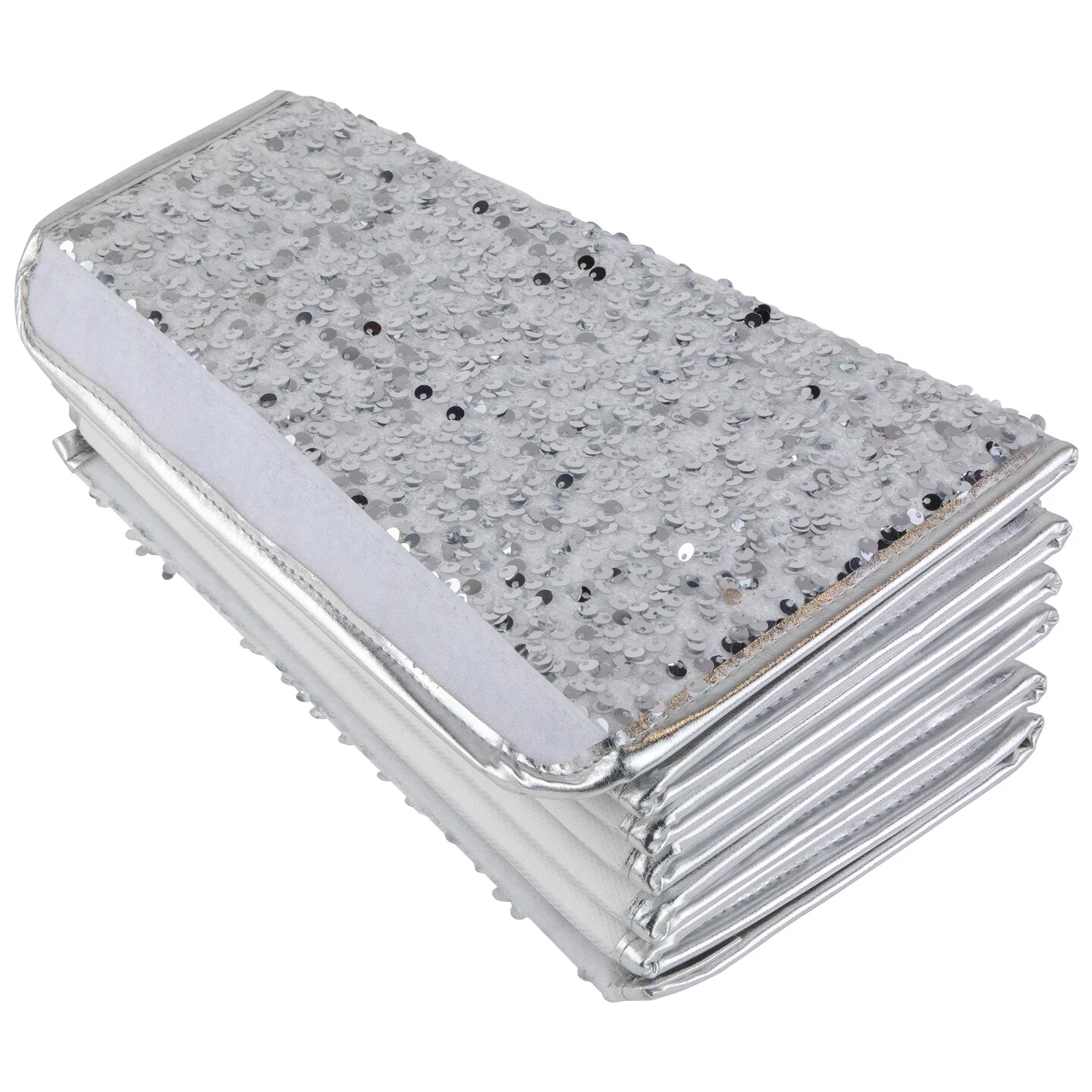 Northlight 26" Silver Sequins Hexagonal Christmas Tree Collar 7 Northlight 26" Silver Sequins Hexagonal Christmas Tree Collar - Image 5