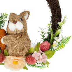 Northlight Floral Grapevine Spring Easter Wreath With Rabbit - 12" Pink 14 Northlight Floral Grapevine Spring Easter Wreath With Rabbit - 12" Pink -Northlight 4612237426881771536