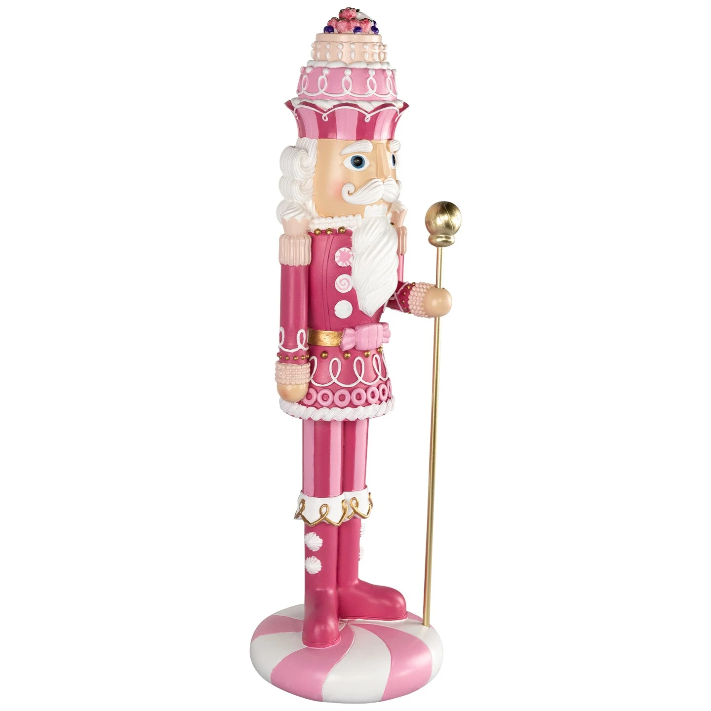Northlight Pastel Candy Nutcracker King Christmas Figure - 21.5" - Pink 7 Northlight Pastel Candy Nutcracker King Christmas Figure - 21.5" - Pink - Image 5