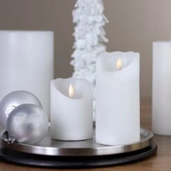 Northlight LED Flameless Pillar Christmas Candle - 6" - White 11 Northlight LED Flameless Pillar Christmas Candle - 6" - White -Northlight 461779893807776