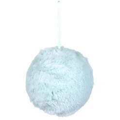 Northlight Faux Fur Plush Ball Christmas Ornament - 4" - Light Green 13 Northlight Faux Fur Plush Ball Christmas Ornament - 4" - Light Green -Northlight 469760422949584