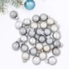 Northlight 2-Finish Christmas Mini Glass Ball Ornaments - 1" (25mm) - Silver And Gray- 28ct 2 Northlight 2-Finish Christmas Mini Glass Ball Ornaments - 1" (25mm) - Silver And Gray- 28ct -Northlight 469761365290704