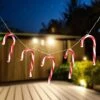 Northlight Candy Cane Christmas Light Set - 4.5' Clear Wire - 10ct Red -Northlight 470583662449808