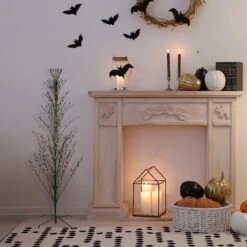 Northlight Pre-Lit Cascade Outdoor Halloween Twig Tree - 4' - Black - Orange Lights 11 Northlight Pre-Lit Cascade Outdoor Halloween Twig Tree - 4' - Black - Orange Lights -Northlight 471512467944592