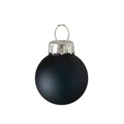 Northlight Shiny And Matte Glass Ball Christmas Ornaments - 1" (25mm) - Black - 24ct 11 Northlight Shiny And Matte Glass Ball Christmas Ornaments - 1" (25mm) - Black - 24ct -Northlight 472543402018016