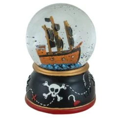 Northlight 5" Children's Musical Pirate Ship At Sea Snow Globe Black 14 Northlight 5" Children's Musical Pirate Ship At Sea Snow Globe Black -Northlight 472543408506080