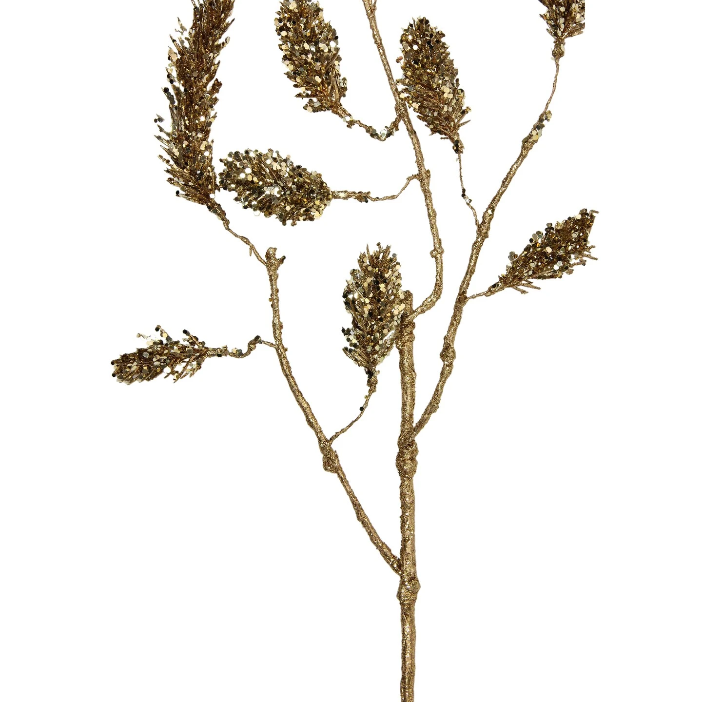 Northlight 52" Gold Glittered Pine Hanging Artificial Christmas Spray 6 Northlight 52" Gold Glittered Pine Hanging Artificial Christmas Spray - Image 4