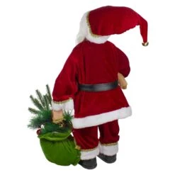 Northlight 2' Standing Santa Christmas Figure With Presents And A Naughty Or Nice List Red -Northlight 472544046040288