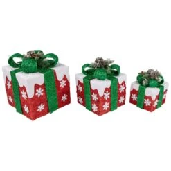 Northlight Set Of 3 Lighted Red With White Snowflakes Gift Boxes Christmas Decorations 14 Northlight Set Of 3 Lighted Red With White Snowflakes Gift Boxes Christmas Decorations -Northlight 472544167478496