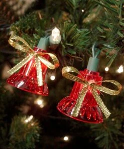 Northlight Multi-Function Musical Bells Christmas Lights - Red - 13' Green Wire - 40ct -Northlight 472544270238944 2