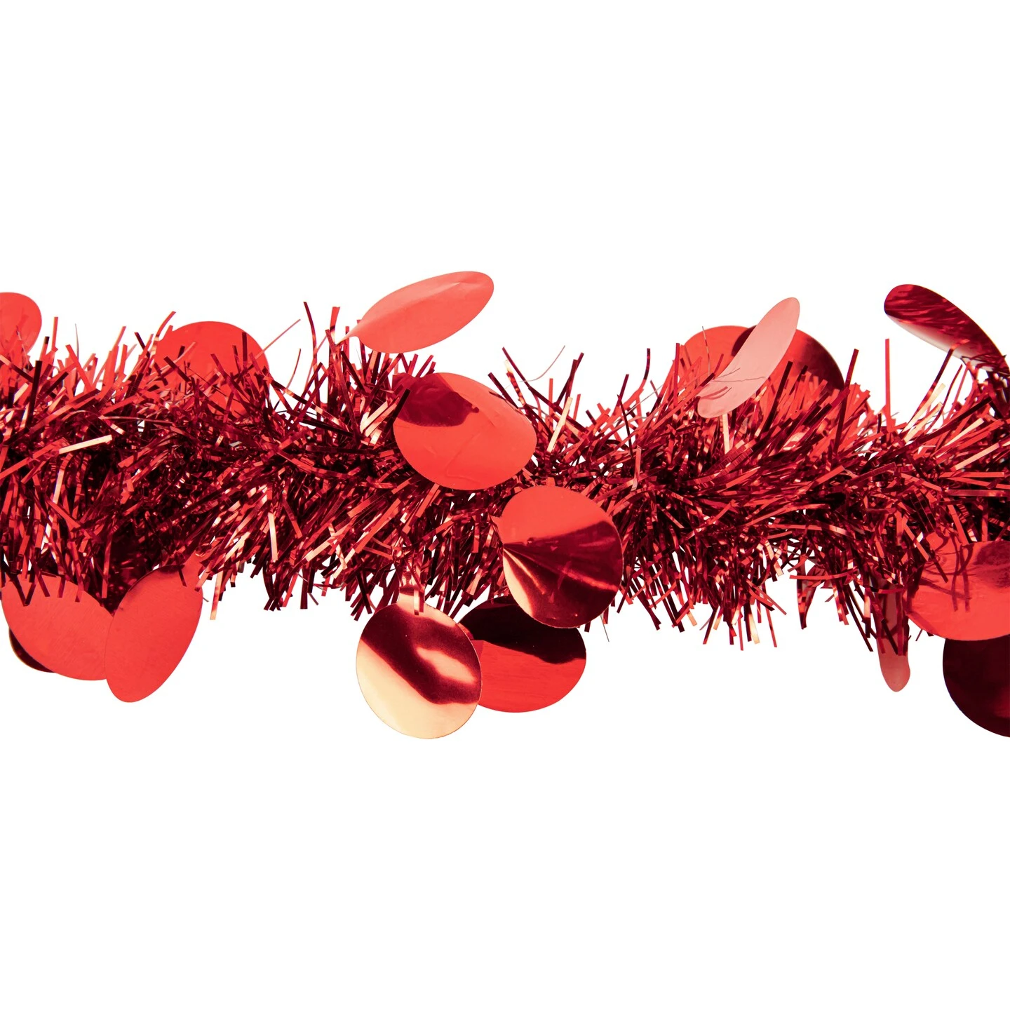 Northlight Tinsel Commercial Length Christmas Garland - 50' X 2.5" - Red - Unlit 8 Northlight Tinsel Commercial Length Christmas Garland - 50' X 2.5" - Red - Unlit - Image 6